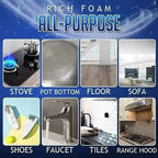 Foam cleaner against grease & dirt