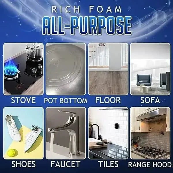 Foam cleaner against grease & dirt
