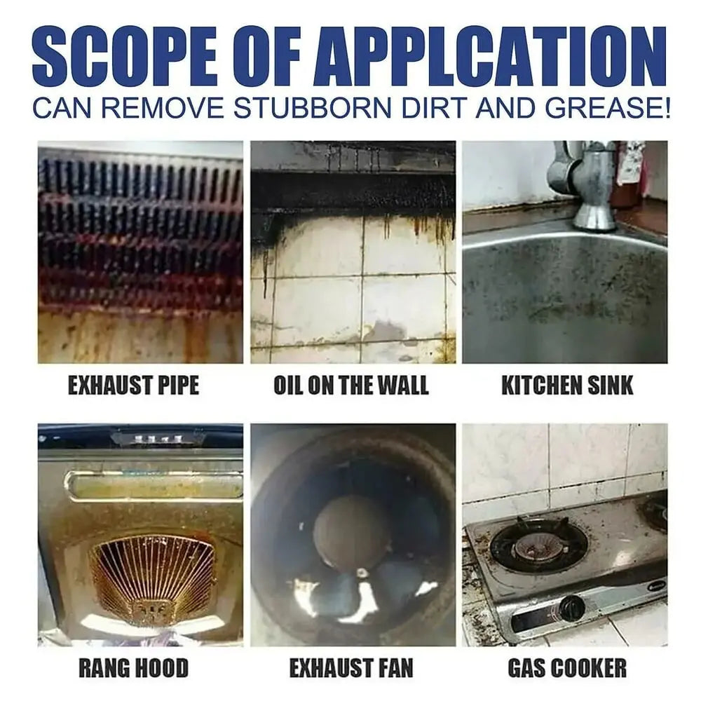 Foam cleaner against grease & dirt
