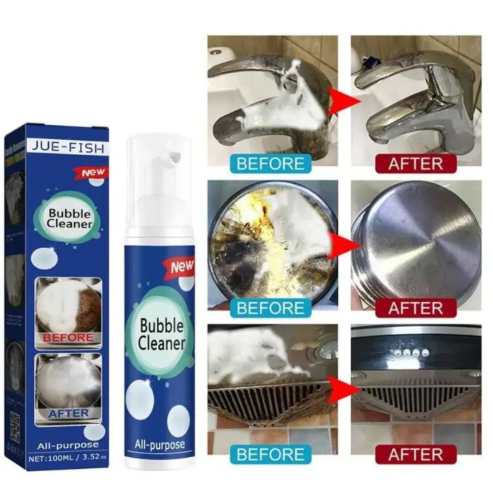 Foam cleaner against grease & dirt