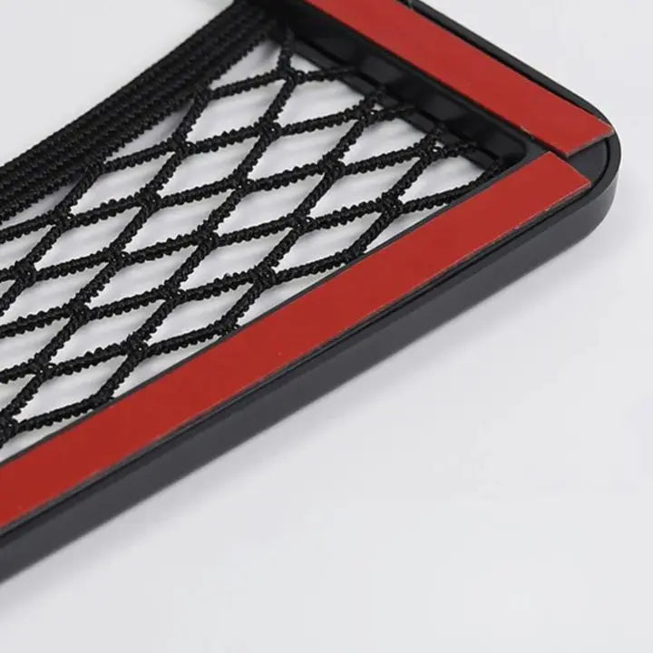 Self-adhesive net bag for the car
