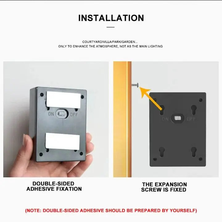 Solar Double Shadow Wall Light