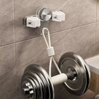Strong broom holder without drilling – Space-saving & safe storage