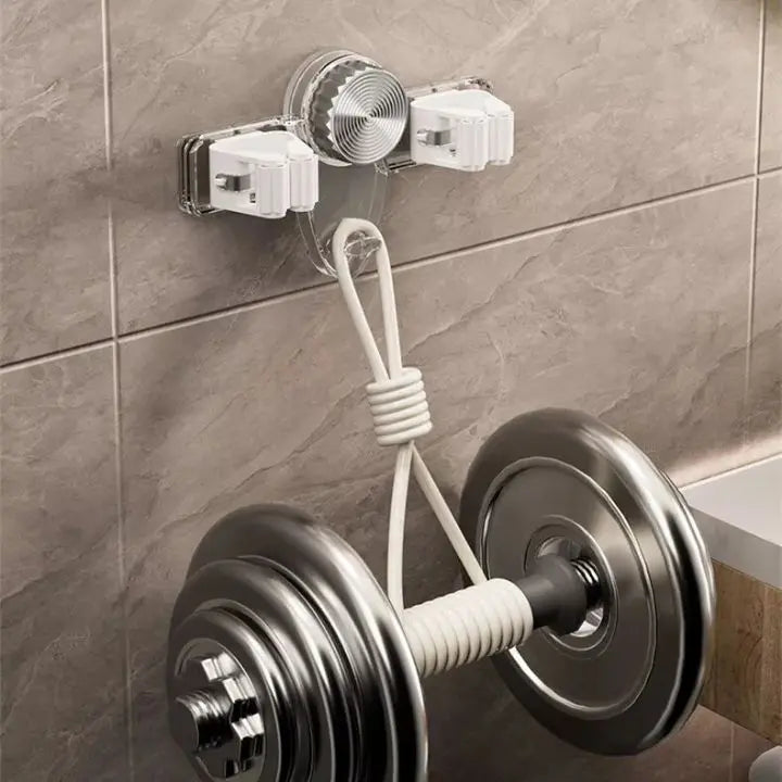 Strong broom holder without drilling – Space-saving & safe storage