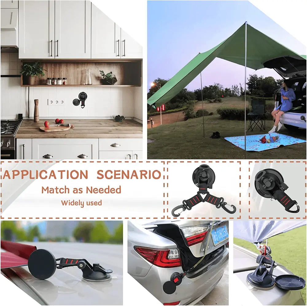 Strong suction cup hook for smooth surfaces