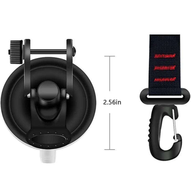 Strong suction cup hook for smooth surfaces