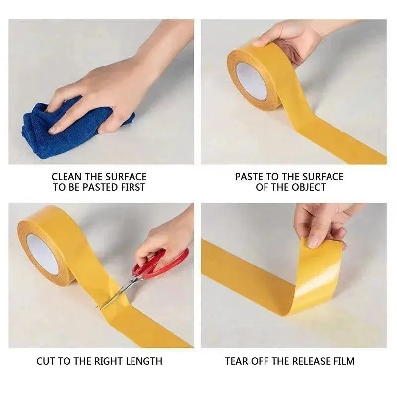 Super Sticky Double-Sided Tape for All Surfaces