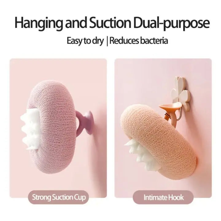 Super Soft Shower Sponge with Suction Cup