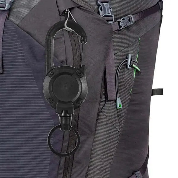Tactical Keychain with Retractable Cord