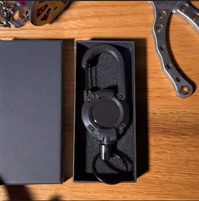 Tactical Keychain with Retractable Cord