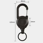 Tactical Keychain with Retractable Cord