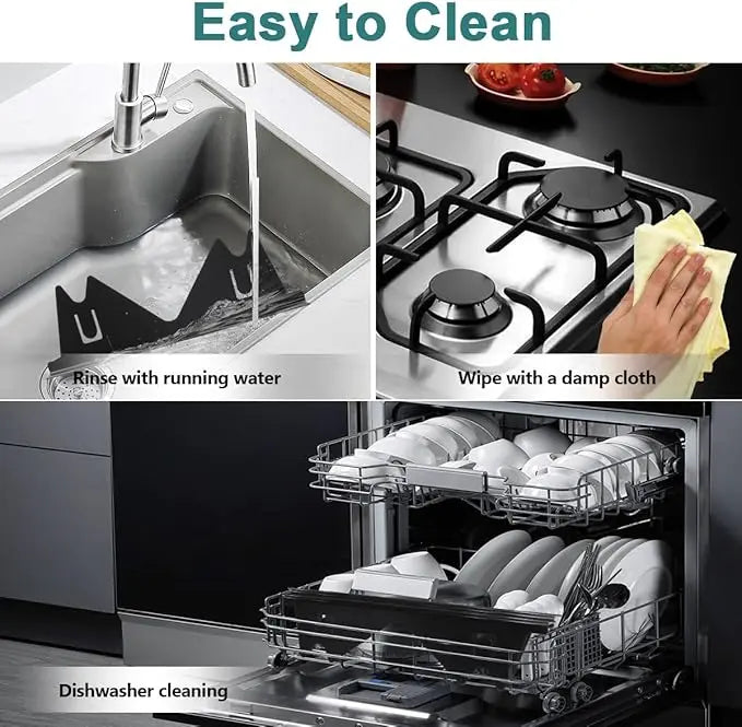 Telescopic cover strips made of stainless steel for stove gaps