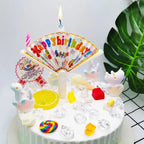 Surprise Pop-up Fan Candle Topper