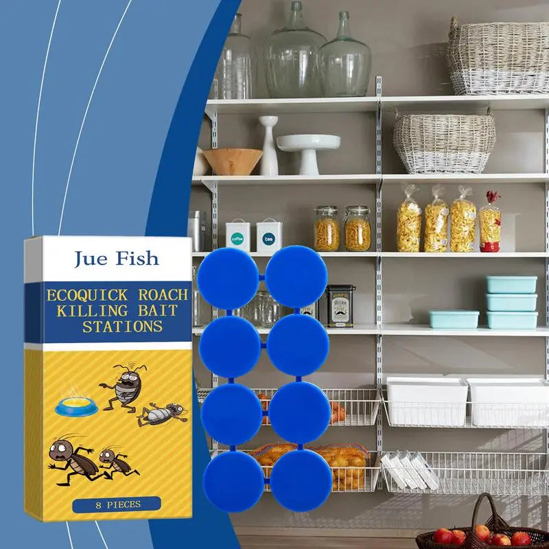 Non-toxic cockroach traps with long-lasting effect