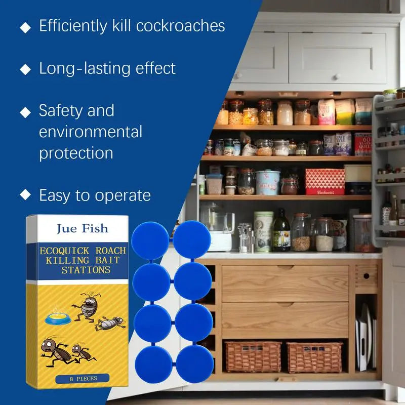 Non-toxic cockroach traps with long-lasting effect