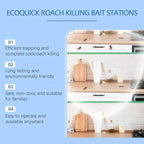 Non-toxic cockroach traps with long-lasting effect