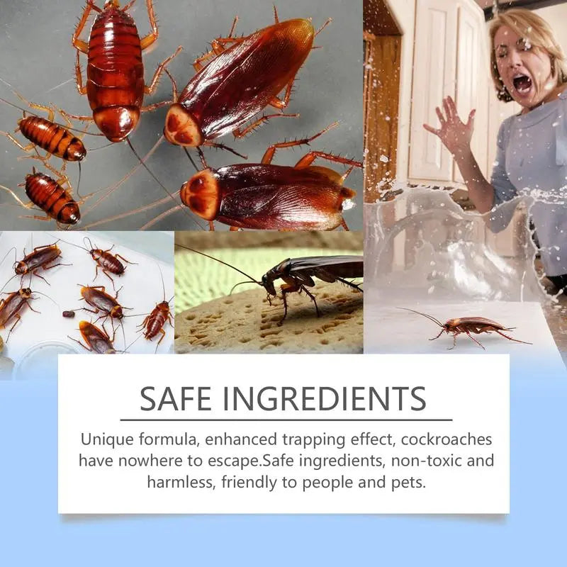 Non-toxic cockroach traps with long-lasting effect