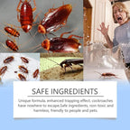 Non-toxic cockroach traps with long-lasting effect