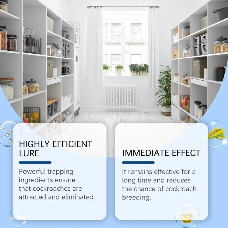 Non-toxic cockroach traps with long-lasting effect