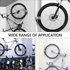 Wall-mounted holder for road & mountain bike storage