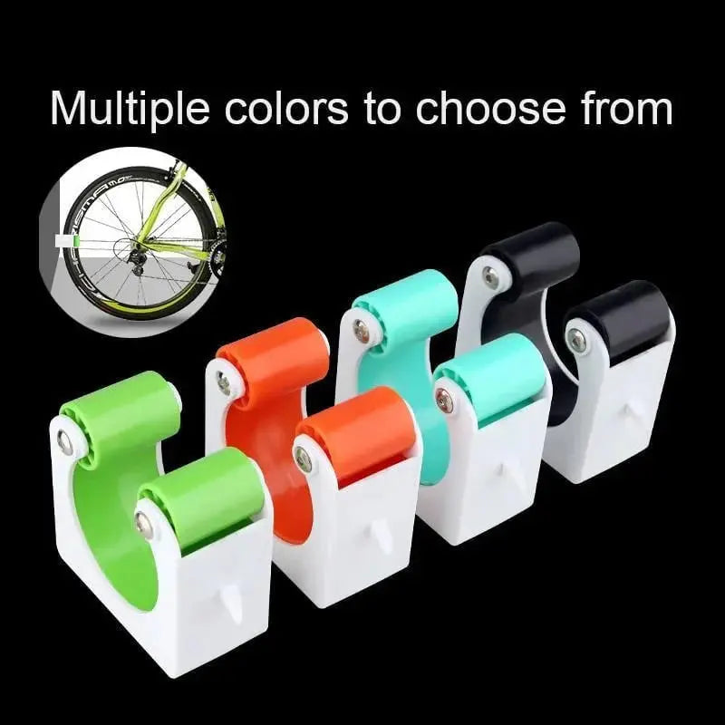 Wall-mounted holder for road & mountain bike storage