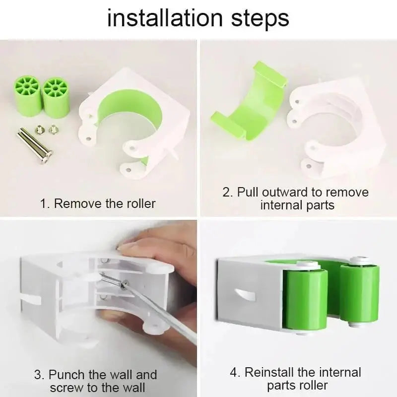 Wall-mounted holder for road & mountain bike storage