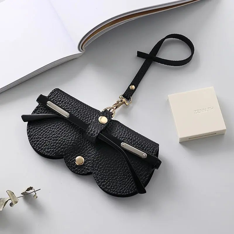 Soft glasses case made of synthetic leather with pRedective function