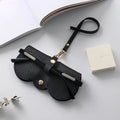 Soft glasses case made of synthetic leather with pRedective function