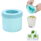 Cylindrical Ice Cube Tray made of Silicone – 60 Mini Cubes for Drinks