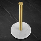 Marble paper towel holder – gold details for exceptional style