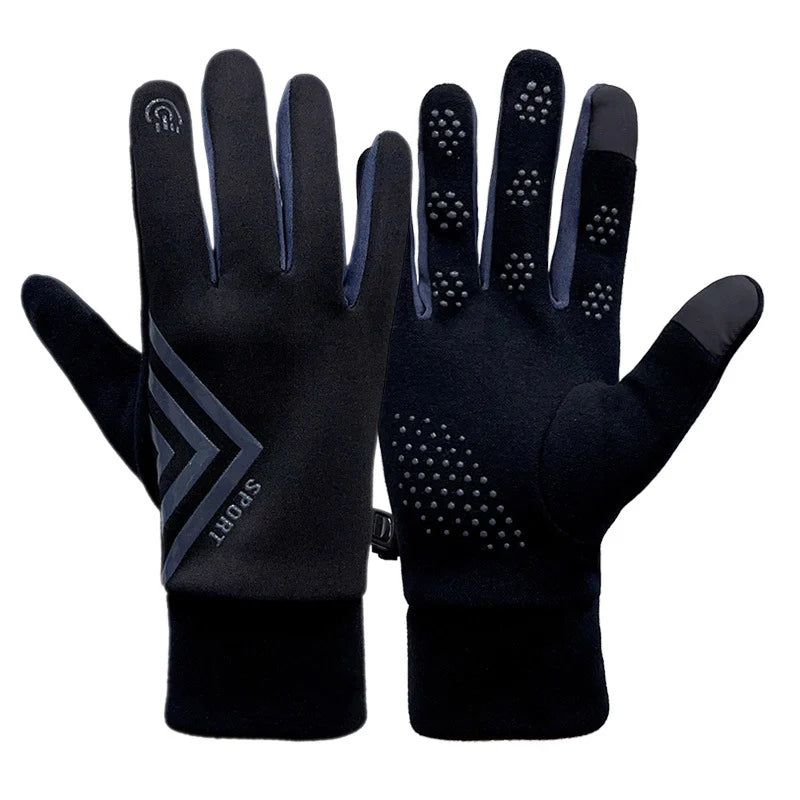 Waterproof finger touchscreen gloves, non-slip and cold-resistant
