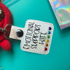 Rainbow Hearts Keychain