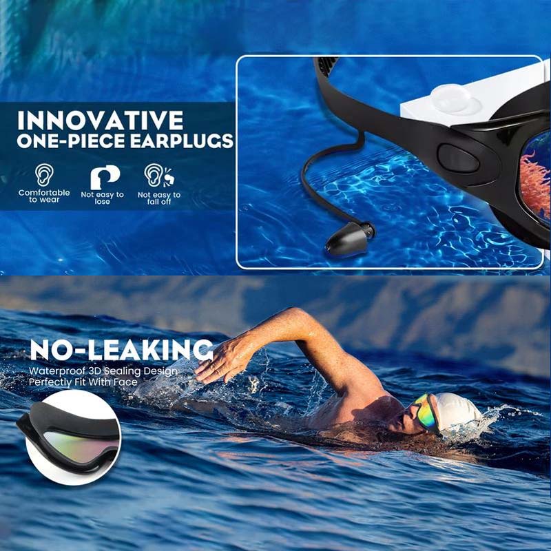 Wide-Angle Swimming Goggles with Anti-Fog Effect