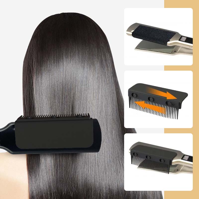 Hair Straightener Brush Attachment Comb