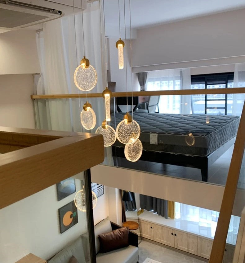 RayonsD’Or – Glass Ceiling Lamp for Elegant Atmosphere