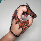 Leather Hand Dragon Bracelet