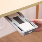 Concealed Under-Desk Storage Drawer with Push-to-Close Design