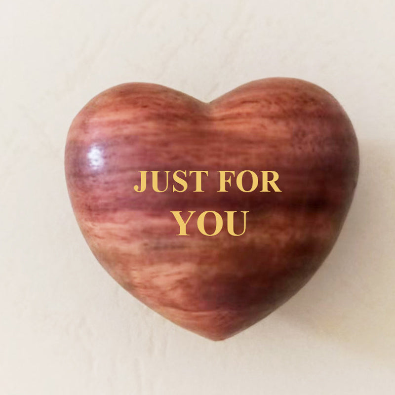 Small Pocket Hug Wooden Heart Token