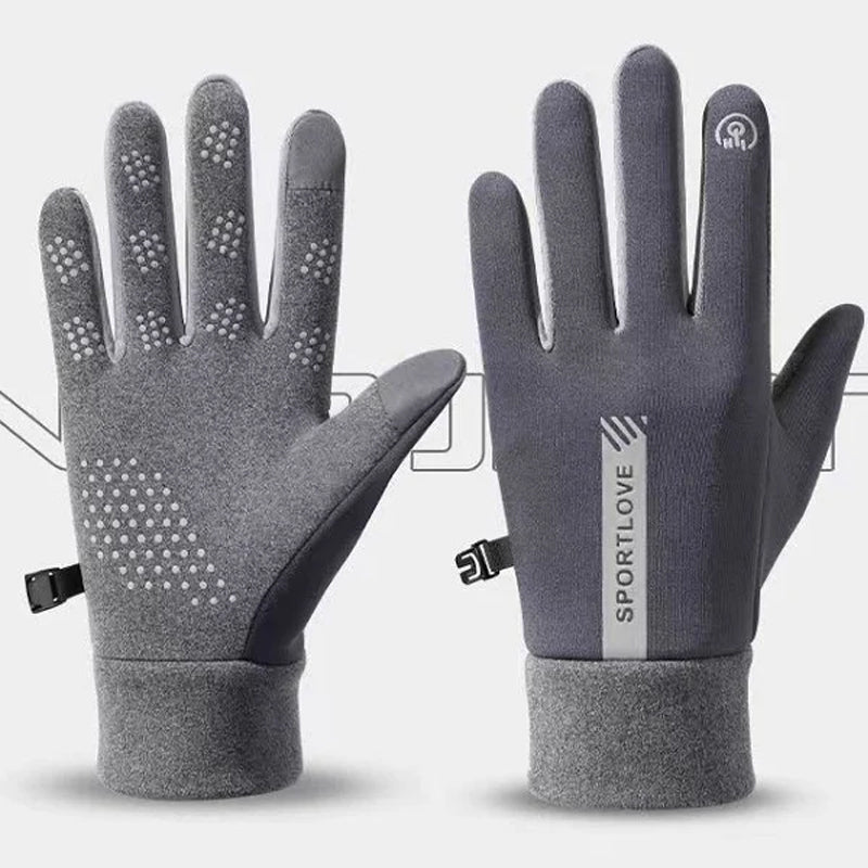 Waterproof finger touchscreen gloves, non-slip and cold-resistant