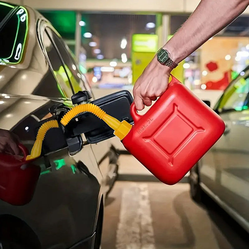 Upgraded replacement fuel can spout with flexible head