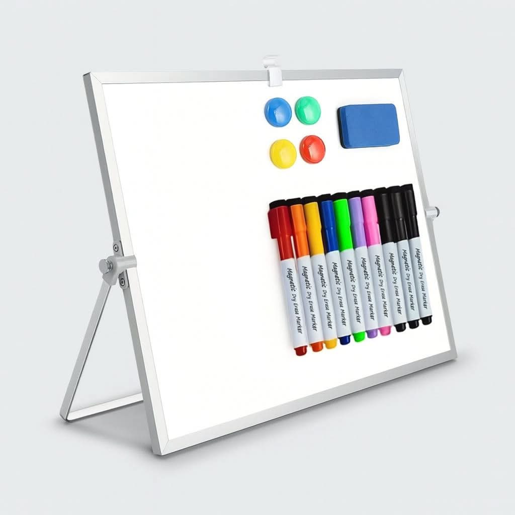 Portable Magnetic Whiteboard with Stand and Accessories