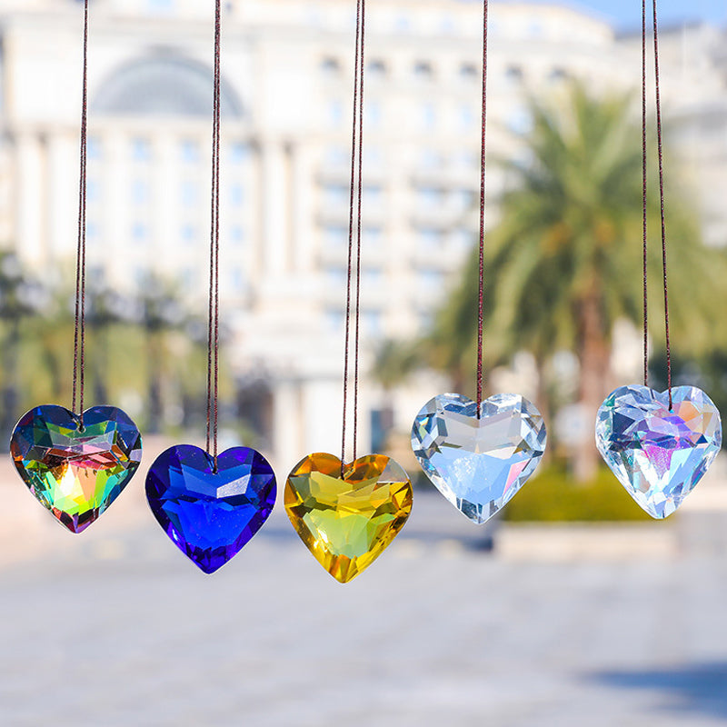 GlimmerHeart Elegant Heart-Shaped Sun Catcher – Enchanting Light Effects for Your Home