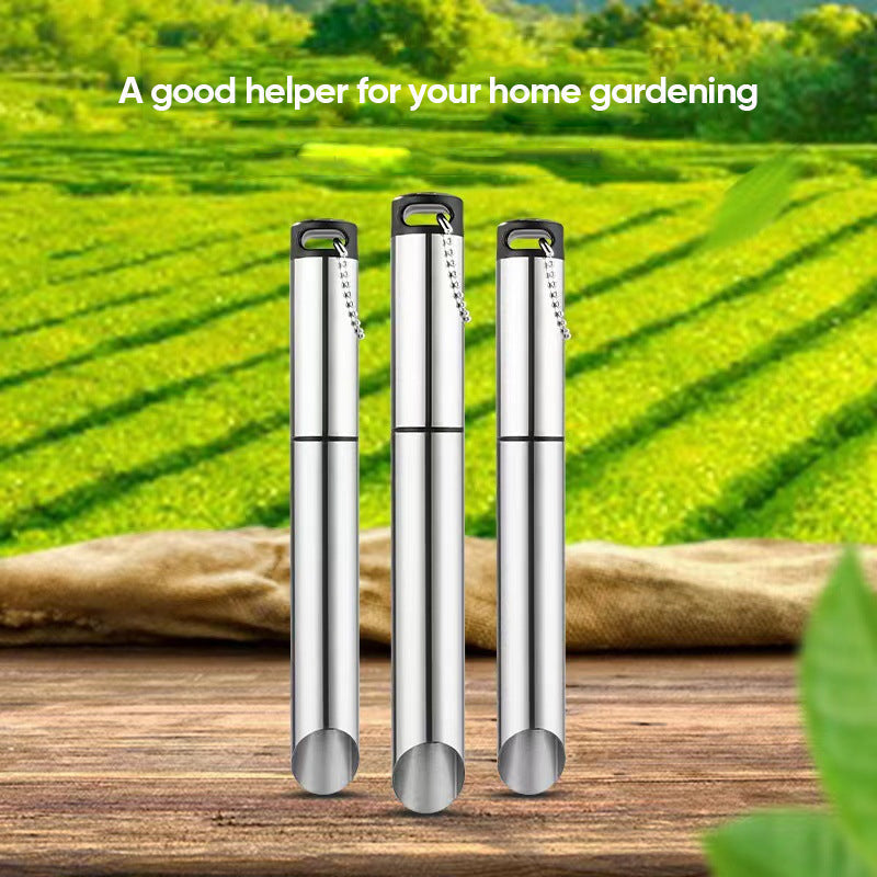 Stainless steel adjustable long handle removable weeder