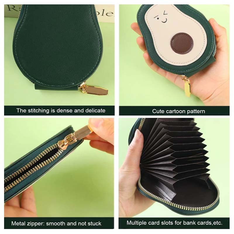 Avocado-shaped multifunctional card holder
