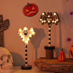 Solar-Powered LED Halloween Garden Lantern