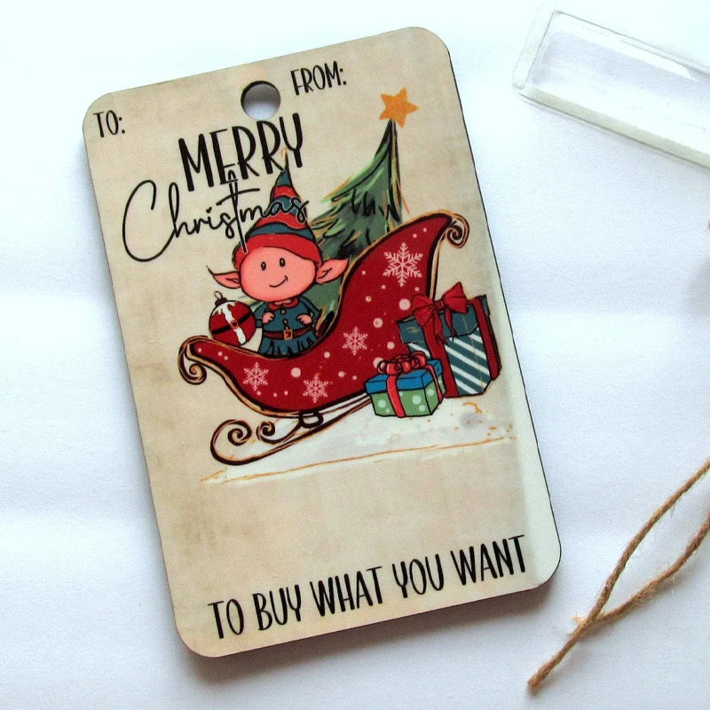 Santa Christmas money holder