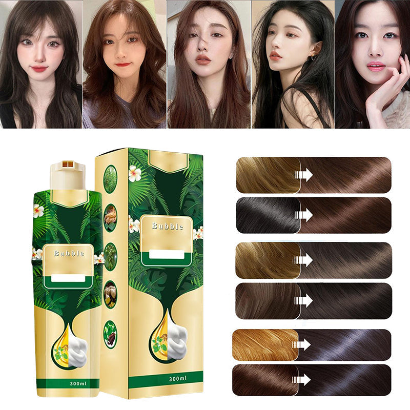 Foam shampoo for hair coloring