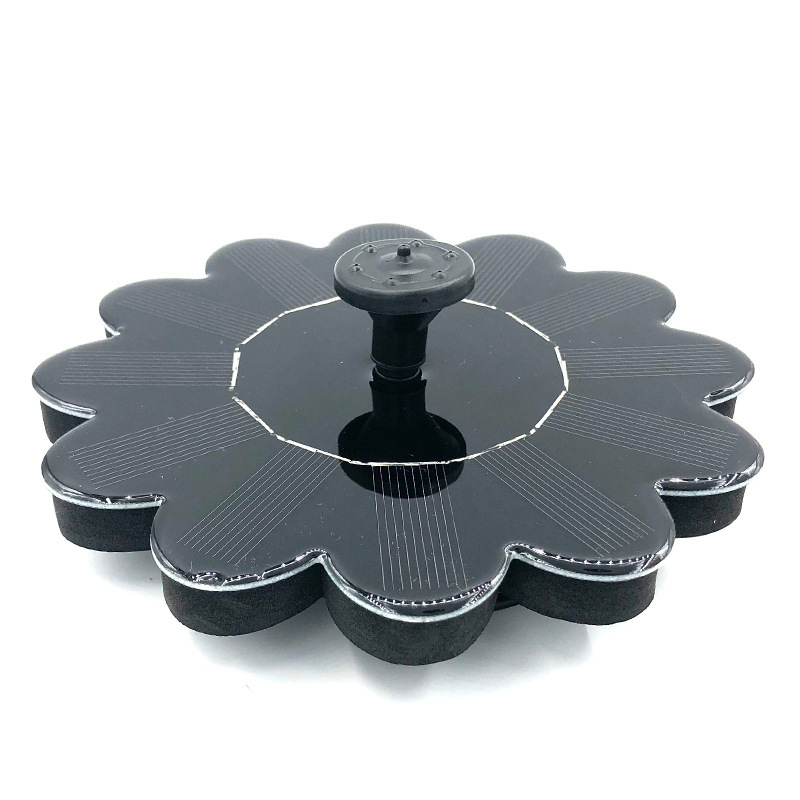 Solar-powered fountain for the garden – Flower design water feature for ponds and pools