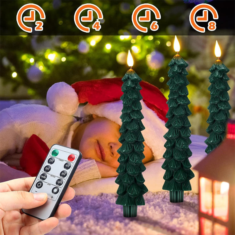 LED Christmas Tree Candles with Remote