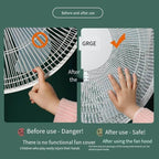 Protective net for electric fans